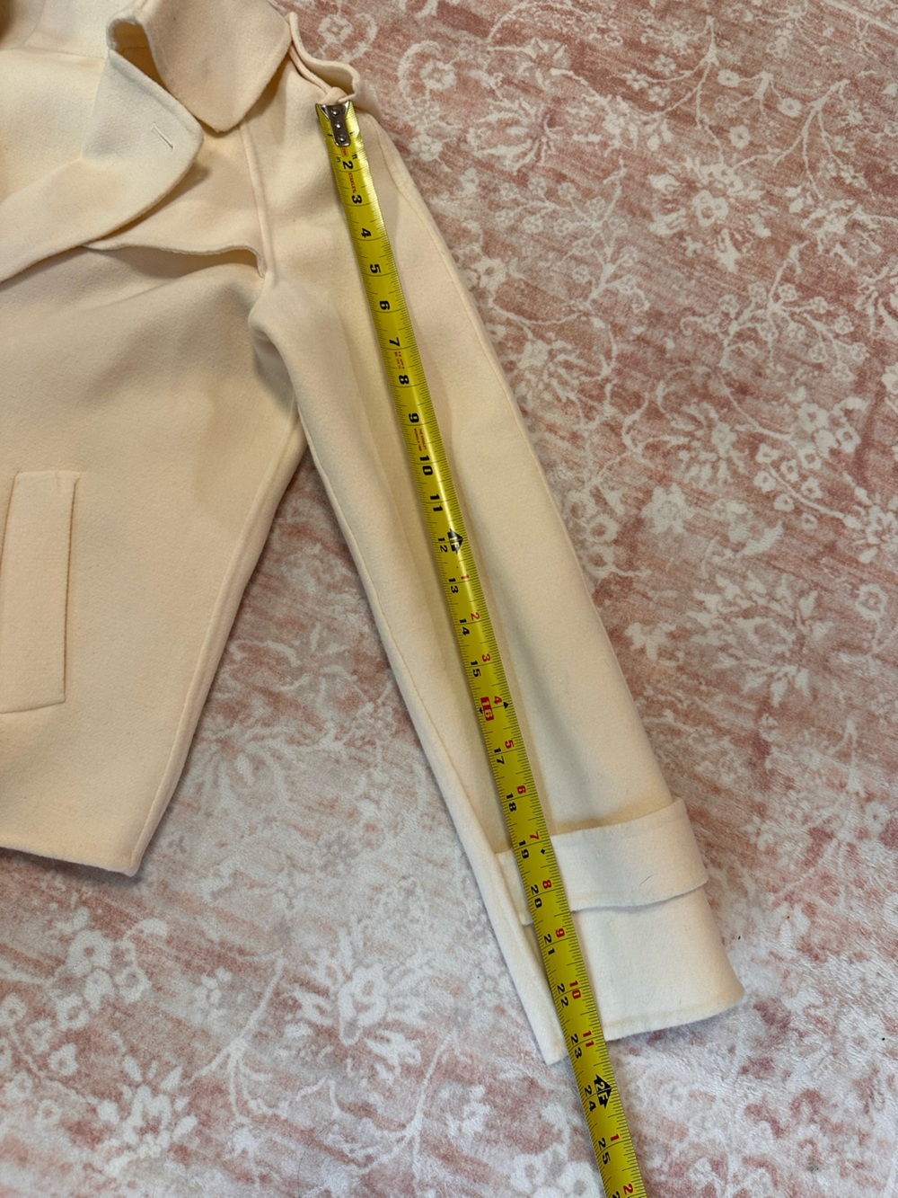 Pure Wool 🐑 Talbots Cropped Trench Jacket - Picture 11 of 12